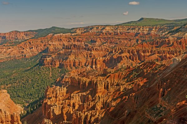 Canyon Panorama in the Morning Light in Cedar Breaks National Monument in Utah